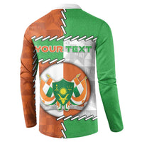 Personalized Niger Button Sweatshirt Dama Gazelle Waving Flag Funny Style