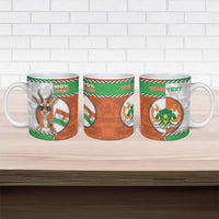 Personalized Niger Ceramic Mug Dama Gazelle Waving Flag Funny Style