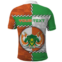 Personalized Niger Polo Shirt Dama Gazelle Waving Flag Funny Style
