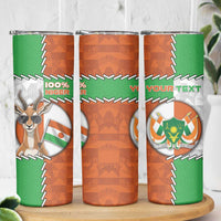 Personalized Niger Skinny Tumbler Dama Gazelle Waving Flag Funny Style