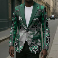 Personalized Nigeria Blazer Eagle With Tribal Patterns