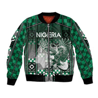 Personalized Nigeria Bomber Jacket Eagle With Tribal Patterns
