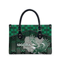 Nigeria Leather Bag Eagle With Tribal Patterns