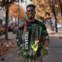 Personalized Senegal Sweatshirt Heart Baobab Art Grunge Style