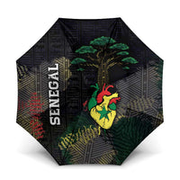 Senegal Umbrella Heart Baobab Art Grunge Style