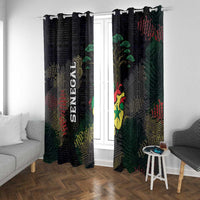 Senegal Window Curtain Heart Baobab Art Grunge Style