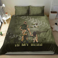 Military Fathers Day Bedding Set My Dad Is My Hero