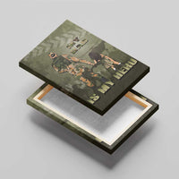 Military Fathers Day Canvas Wall Art My Dad Is My Hero