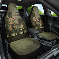Military Fathers Day Car Seat Cover My Dad Is My Hero