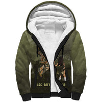 Military Fathers Day Sherpa Hoodie My Dad Is My Hero