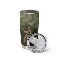 Military Fathers Day Tumbler Cup My Dad Is My Hero