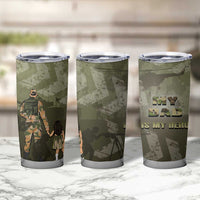 Military Fathers Day Tumbler Cup My Dad Is My Hero
