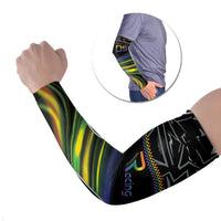 Custom Racing Pride Arm Sleeves Racing Rainbow Cyberpunk Style