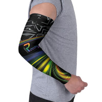 Custom Racing Pride Arm Sleeves Racing Rainbow Cyberpunk Style