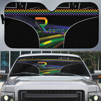 Racing Pride Auto Sun Shade Racing Rainbow Cyberpunk Style