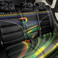 Racing Pride Back Car Seat Cover Racing Rainbow Cyberpunk Style