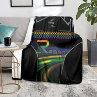 Racing Pride Blanket Racing Rainbow Cyberpunk Style