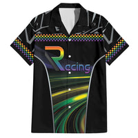 Custom Racing Pride Hawaiian Shirt Racing Rainbow Cyberpunk Style