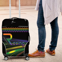 Racing Pride Luggage Cover Racing Rainbow Cyberpunk Style