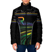Custom Racing Pride Padded Jacket Racing Rainbow Cyberpunk Style