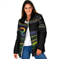 Custom Racing Pride Padded Jacket Racing Rainbow Cyberpunk Style