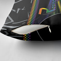 Racing Pride Pillow Cover Racing Rainbow Cyberpunk Style