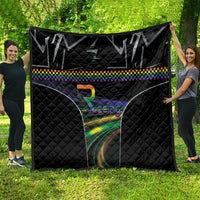 Racing Pride Quilt Racing Rainbow Cyberpunk Style