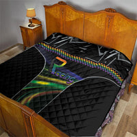 Racing Pride Quilt Racing Rainbow Cyberpunk Style