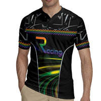 Custom Racing Pride Rugby Jersey Racing Rainbow Cyberpunk Style