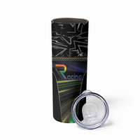 Custom Racing Pride Skinny Tumbler Racing Rainbow Cyberpunk Style