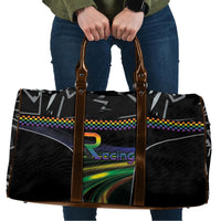 Racing Pride Travel Bag Racing Rainbow Cyberpunk Style