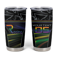 Custom Racing Pride Tumbler Cup Racing Rainbow Cyberpunk Style