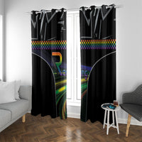 Racing Pride Window Curtain Racing Rainbow Cyberpunk Style