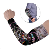 Cowboy Pride Month Sounds Gay Im in Arm Sleeves Y2K Tribal Chrome With Rainbow Scarf Cow
