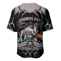 Cowboy Pride Month Sounds Gay Im in Baseball Jersey Y2K Tribal Chrome With Rainbow Scarf Cow