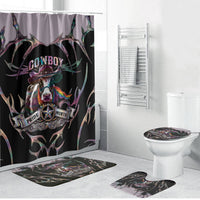 Cowboy Pride Month Sounds Gay Im in Bathroom Set Y2K Tribal Chrome With Rainbow Scarf Cow