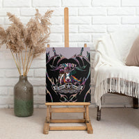 Cowboy Pride Month Sounds Gay Im in Canvas Wall Art Y2K Tribal Chrome With Rainbow Scarf Cow