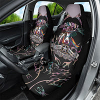 Cowboy Pride Month Sounds Gay Im in Car Seat Cover Y2K Tribal Chrome With Rainbow Scarf Cow