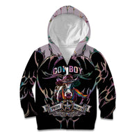 Cowboy Pride Month Sounds Gay Im in Kid Hoodie Y2K Tribal Chrome With Rainbow Scarf Cow