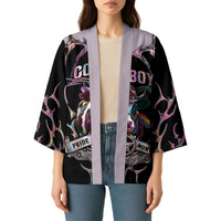 Cowboy Pride Month Sounds Gay Im in Kimono Y2K Tribal Chrome With Rainbow Scarf Cow
