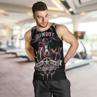 Cowboy Pride Month Sounds Gay Im in Men Tank Top Y2K Tribal Chrome With Rainbow Scarf Cow