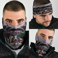 Cowboy Pride Month Sounds Gay Im in Neck Gaiter Y2K Tribal Chrome With Rainbow Scarf Cow