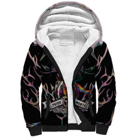 Cowboy Pride Month Sounds Gay Im in Sherpa Hoodie Y2K Tribal Chrome With Rainbow Scarf Cow