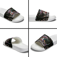 Cowboy Pride Month Sounds Gay Im in Slide Sandals Y2K Tribal Chrome With Rainbow Scarf Cow