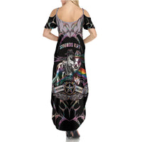 Cowboy Pride Month Sounds Gay Im in Summer Maxi Dress Y2K Tribal Chrome With Rainbow Scarf Cow