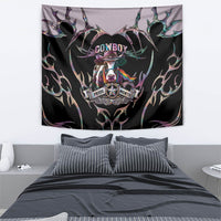 Cowboy Pride Month Sounds Gay Im in Tapestry Y2K Tribal Chrome With Rainbow Scarf Cow