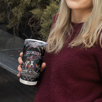 Cowboy Pride Month Sounds Gay Im in Tumbler Cup Y2K Tribal Chrome With Rainbow Scarf Cow