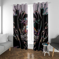 Cowboy Pride Month Sounds Gay Im in Window Curtain Y2K Tribal Chrome With Rainbow Scarf Cow