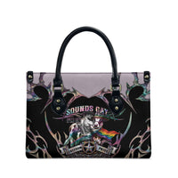 Cowboy Pride Month Sounds Gay Im in Leather Bag Y2K Tribal Chrome With Rainbow Scarf Cow Version 2