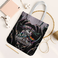 Cowboy Pride Month Sounds Gay Im in Tote Bag Y2K Tribal Chrome With Rainbow Scarf Cow Version 2